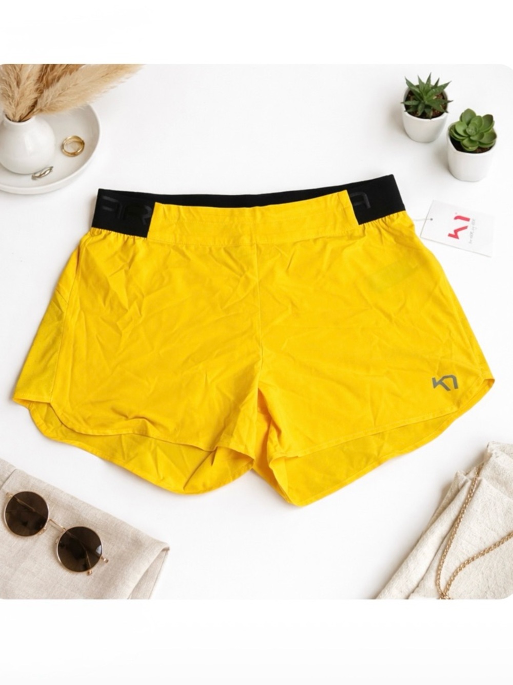 Kari Traa Nora 2.0 Shorts 4” Yellow Lemon New